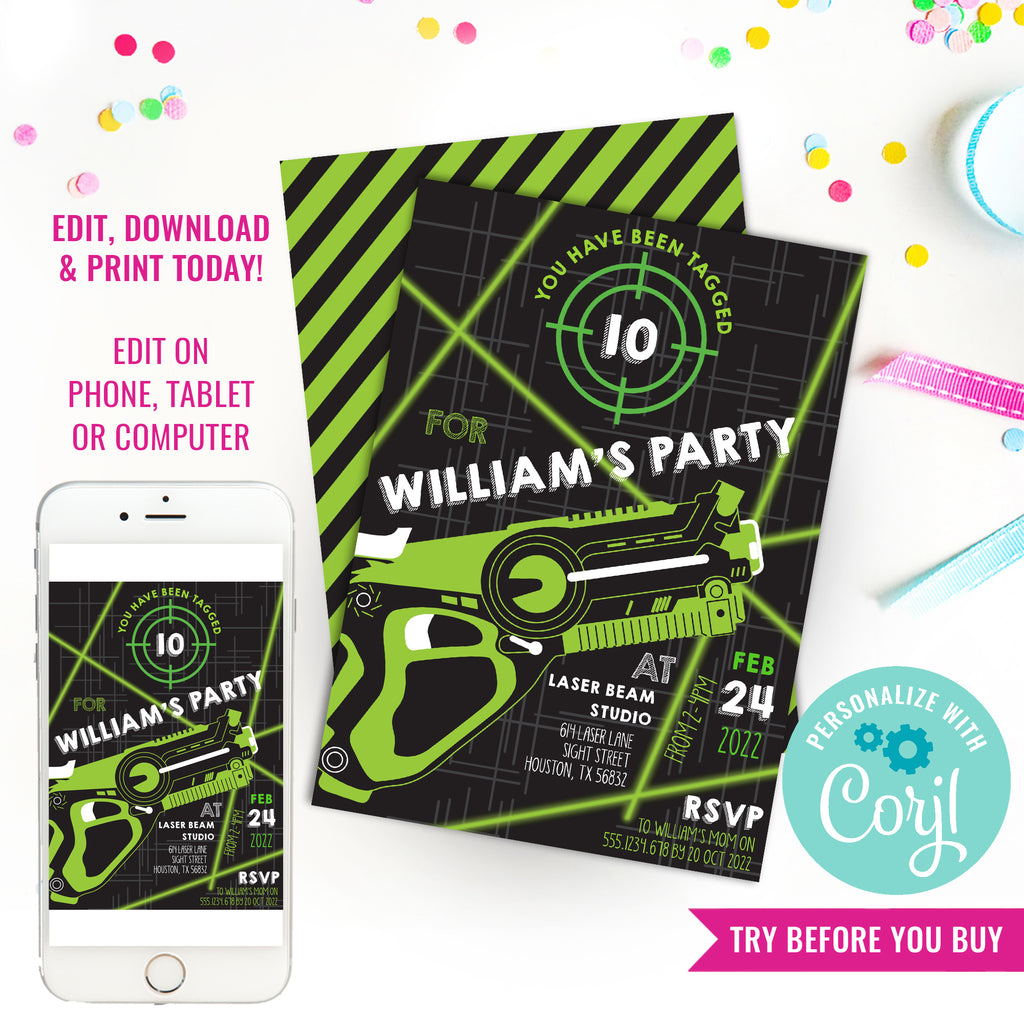 laser-tag-birthday-party-invitation-for-a-boy-lazer-tag-party-invita-sunshine-parties for Editable Free Printable Laser Tag Invitation Template Laser Tag Birthday Party Invitation for a Boy | Lazer Tag Party Invita – Sunshine Parties for Editable Free Printable Laser Tag Invitation Template