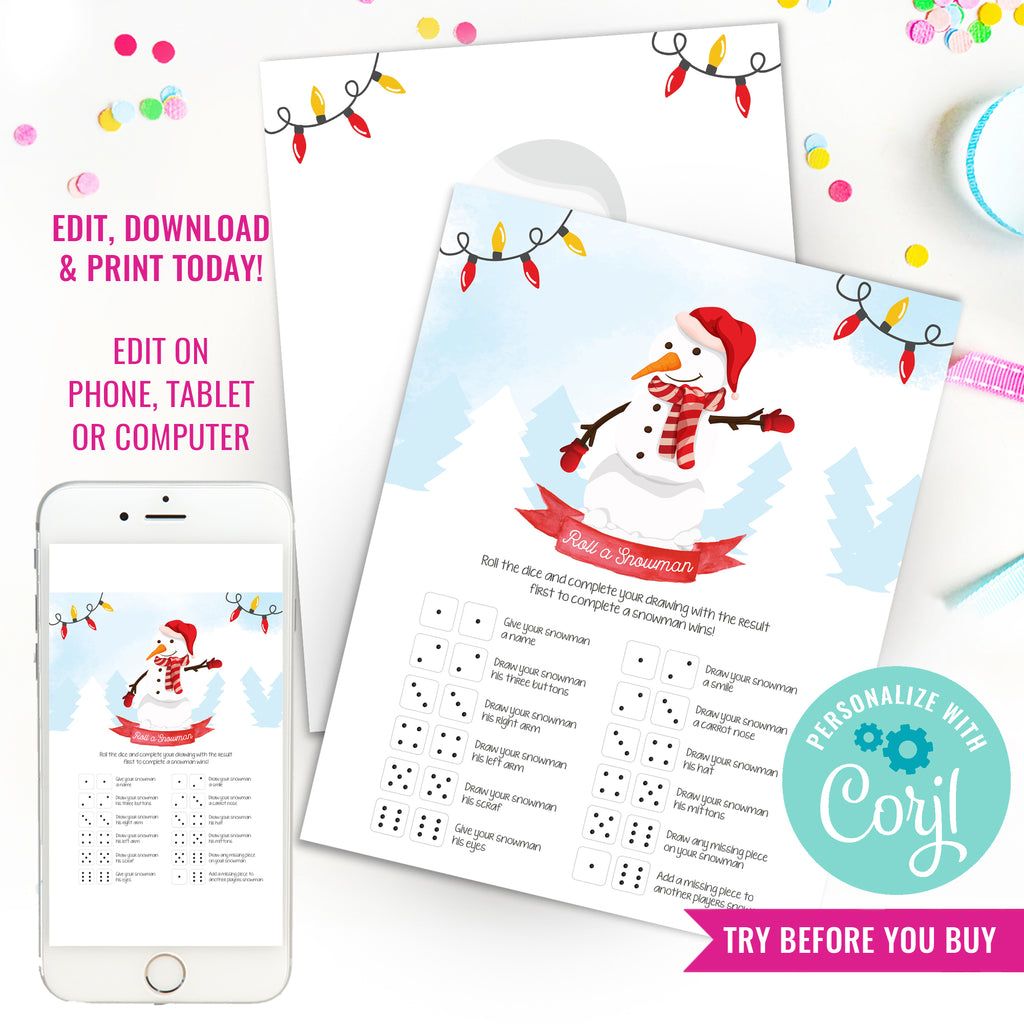 Roll A Snowman Dice Christmas Game | Printable Christmas Family Game | – Sunshine Parties roll-a-snowman-dice-christmas-game-printable-christmas-family-game-sunshine-parties