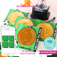 Soccer Party Favors for Boys | Soccer Medals Party Favors